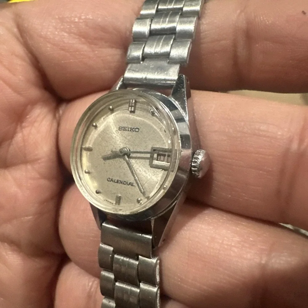 VTG 1960s Seiko Calendial Kooilseiko Wind Up 2107-0140 Ladies Watch 22mm -Repair